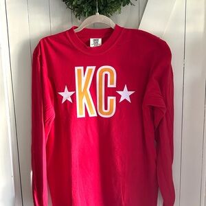Kids Red KC Long Sleeve Shirt